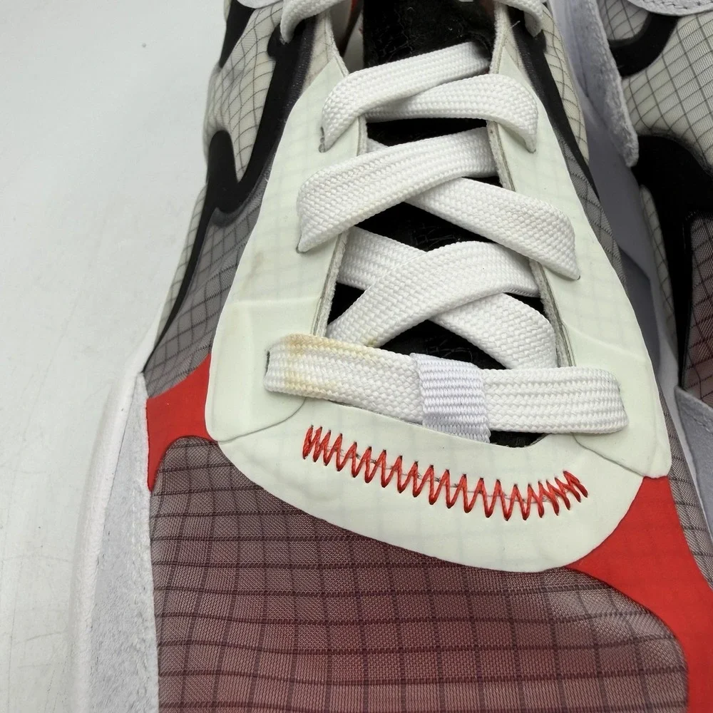 Air Jordan Delta 3 Low Shoes Mens Sz 10.5 White/Chile Red Sneakers DN2647-160